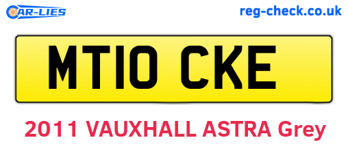 MT10CKE are the vehicle registration plates.