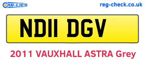 ND11DGV are the vehicle registration plates.