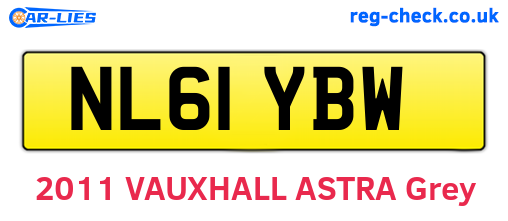 NL61YBW are the vehicle registration plates.