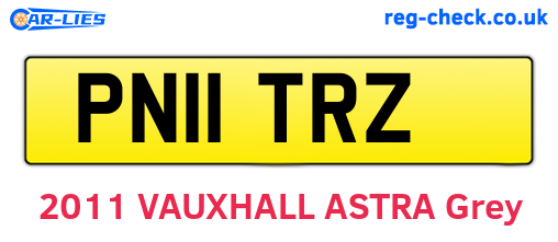 PN11TRZ are the vehicle registration plates.