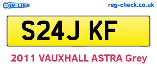 S24JKF are the vehicle registration plates.