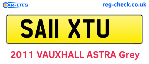 SA11XTU are the vehicle registration plates.