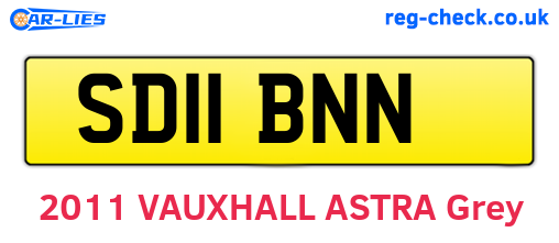 SD11BNN are the vehicle registration plates.