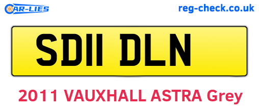 SD11DLN are the vehicle registration plates.