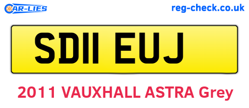 SD11EUJ are the vehicle registration plates.