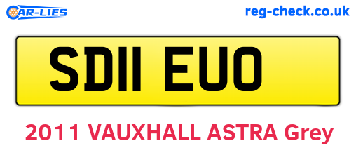 SD11EUO are the vehicle registration plates.