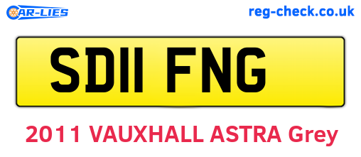SD11FNG are the vehicle registration plates.