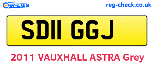 SD11GGJ are the vehicle registration plates.