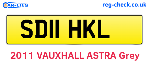 SD11HKL are the vehicle registration plates.