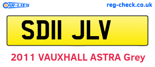 SD11JLV are the vehicle registration plates.