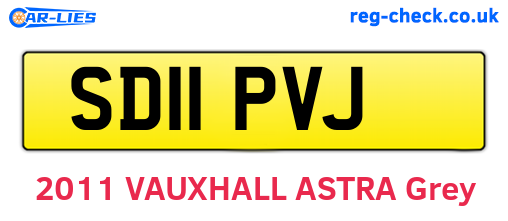 SD11PVJ are the vehicle registration plates.