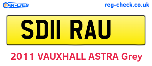 SD11RAU are the vehicle registration plates.