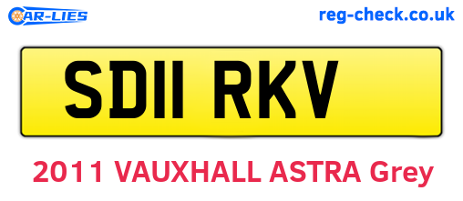 SD11RKV are the vehicle registration plates.