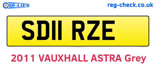 SD11RZE are the vehicle registration plates.