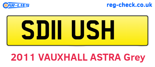 SD11USH are the vehicle registration plates.
