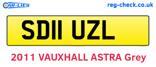 SD11UZL are the vehicle registration plates.