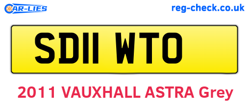 SD11WTO are the vehicle registration plates.
