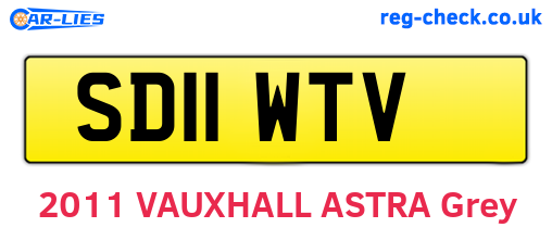 SD11WTV are the vehicle registration plates.