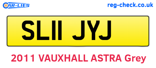 SL11JYJ are the vehicle registration plates.
