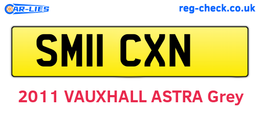 SM11CXN are the vehicle registration plates.