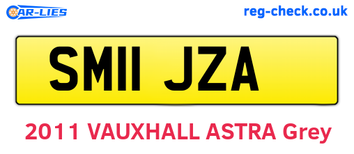 SM11JZA are the vehicle registration plates.