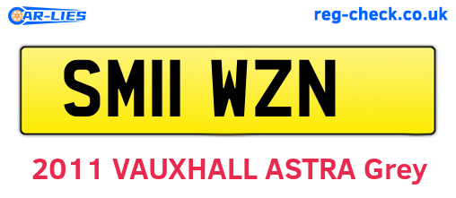 SM11WZN are the vehicle registration plates.