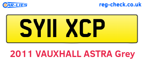 SY11XCP are the vehicle registration plates.