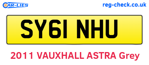 SY61NHU are the vehicle registration plates.