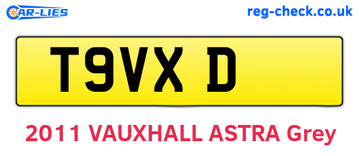 T9VXD are the vehicle registration plates.