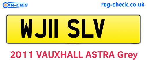 WJ11SLV are the vehicle registration plates.