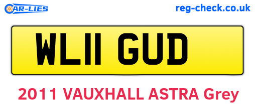 WL11GUD are the vehicle registration plates.