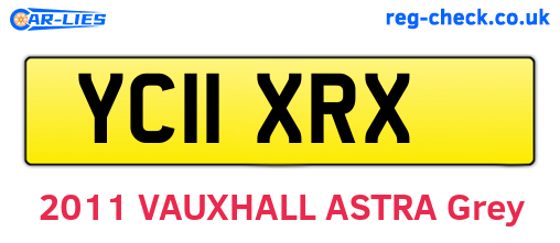 YC11XRX are the vehicle registration plates.