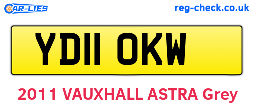 YD11OKW are the vehicle registration plates.