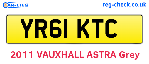 YR61KTC are the vehicle registration plates.