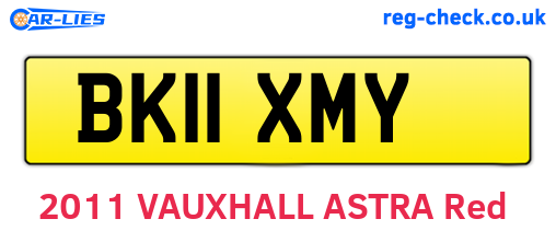 BK11XMY are the vehicle registration plates.