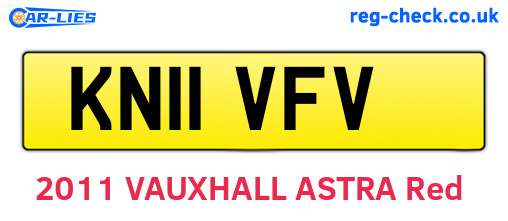 KN11VFV are the vehicle registration plates.