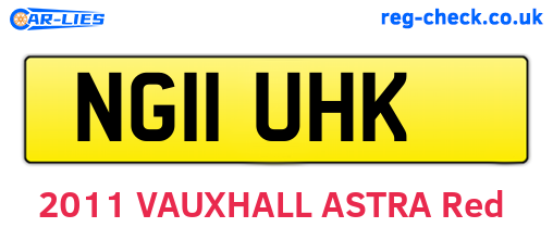 NG11UHK are the vehicle registration plates.