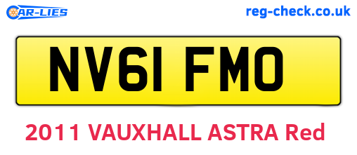 NV61FMO are the vehicle registration plates.