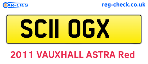 SC11OGX are the vehicle registration plates.