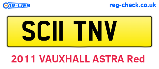 SC11TNV are the vehicle registration plates.