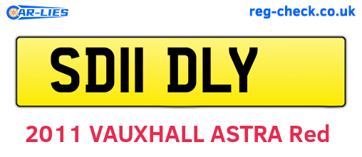 SD11DLY are the vehicle registration plates.