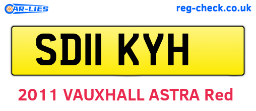 SD11KYH are the vehicle registration plates.