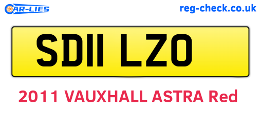 SD11LZO are the vehicle registration plates.