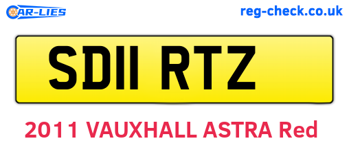 SD11RTZ are the vehicle registration plates.