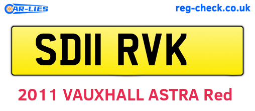 SD11RVK are the vehicle registration plates.