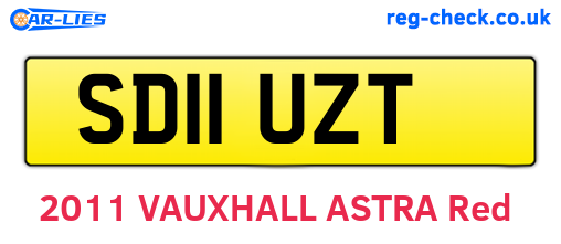 SD11UZT are the vehicle registration plates.