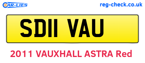 SD11VAU are the vehicle registration plates.