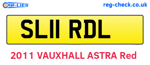 SL11RDL are the vehicle registration plates.