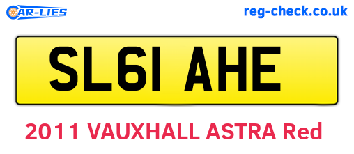 SL61AHE are the vehicle registration plates.