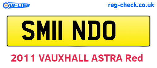 SM11NDO are the vehicle registration plates.
